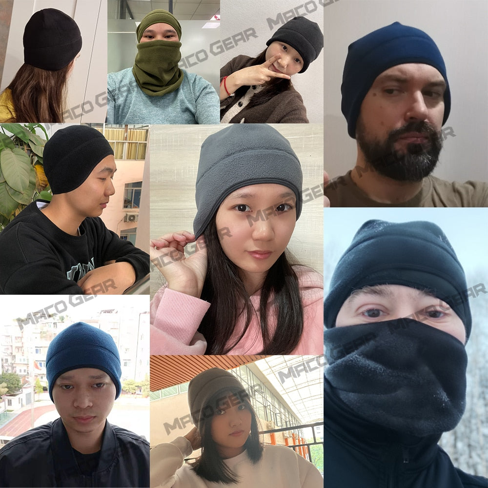 100%Real Winter Hat Thermal Running Sports Hats Soft Stretch.