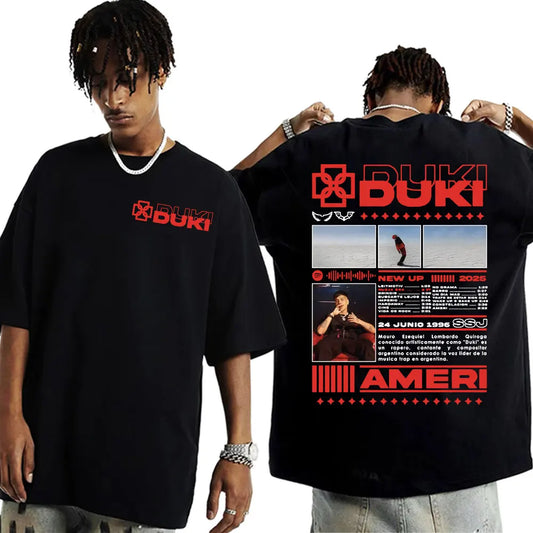 Rapper DUKI SSJ Ameri T Shirt for Men Casual Cotton Oversized.