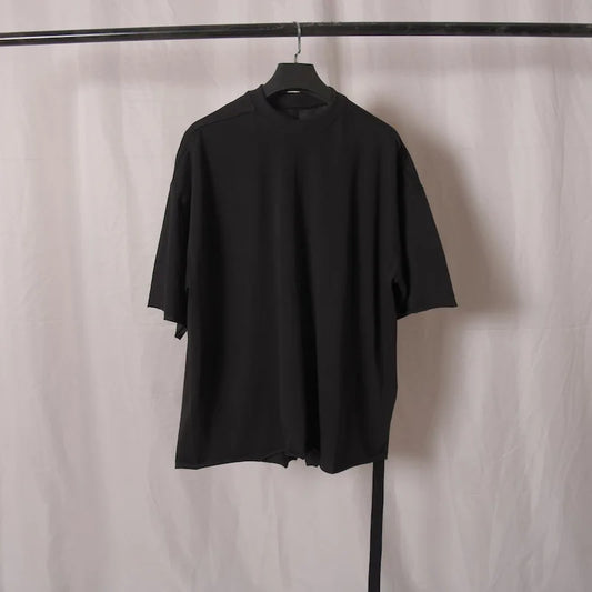 High Street Men's T-shirt Oversized Fashion Cotton Casual O-neck Streamer Design.