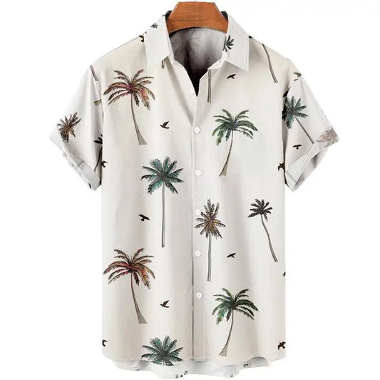Shirt Summer Beach Casual men's Comfortable Chinese Style.